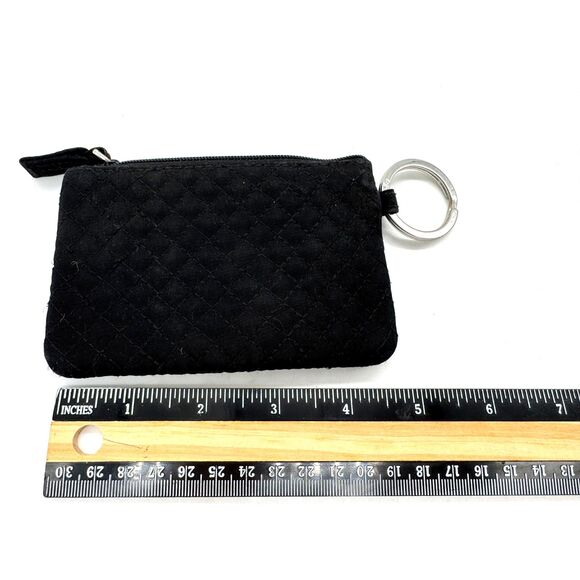 Vera Bradley Black ID Badge with Zippered Pocket with Floral Interior - Picture 3 of 6